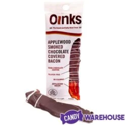 Oinks Applewood Smoked Chocolate Covered Bacon 6 Oinks Applewood Smoked Chocolate Covered Bacon -Best Candy Store oinks applewood smoked chocolate covered bacon candy warehouse 3