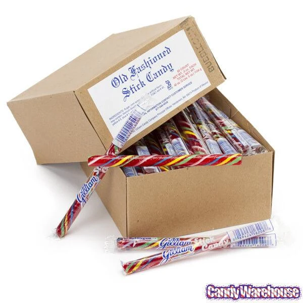 Old Fashioned Hard Candy Sticks - Bubblegum: 80-Piece Box 4 Old Fashioned Hard Candy Sticks - Bubblegum: 80-Piece Box - Image 4