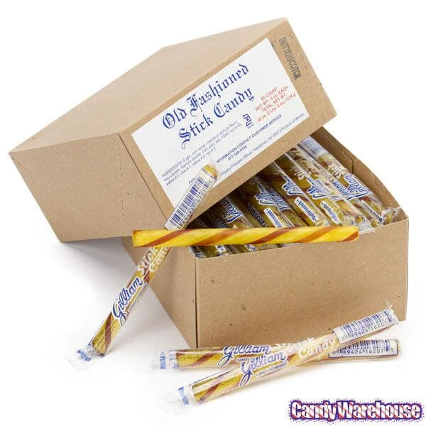 Old Fashioned Hard Candy Sticks - Butterscotch: 80-Piece Box 4 Old Fashioned Hard Candy Sticks - Butterscotch: 80-Piece Box - Image 4