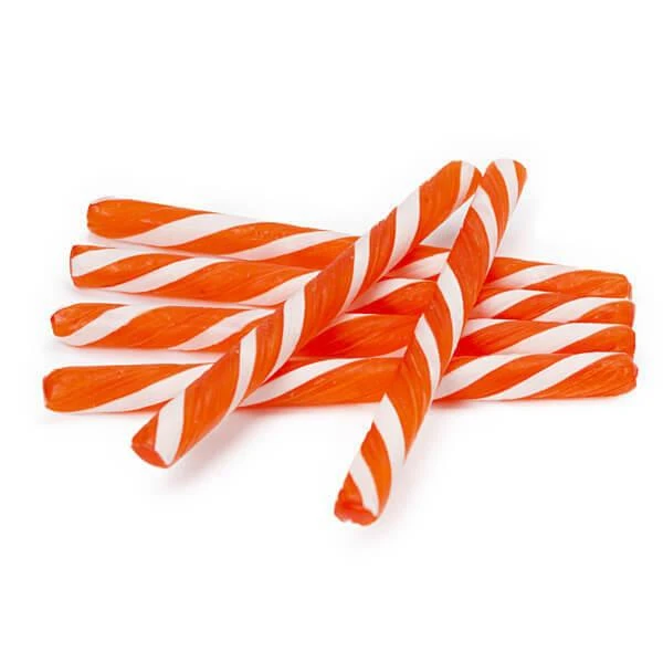 Old Fashioned Hard Candy Sticks - Tangerine: 80-Piece Box 1 Old Fashioned Hard Candy Sticks - Tangerine: 80-Piece Box