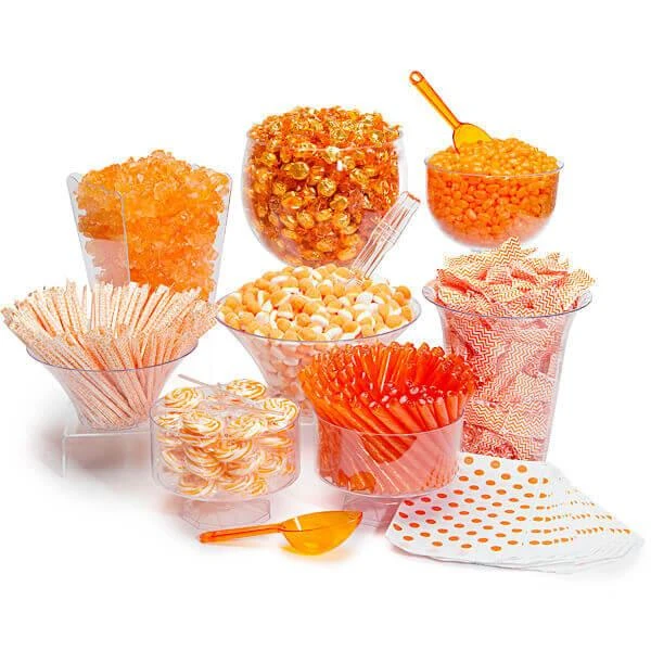 Orange Candy Buffet Kit: 25 To 50 Guests 1 Orange Candy Buffet Kit: 25 To 50 Guests
