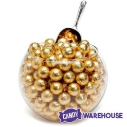 Palmer Foiled Caramel Filled Chocolate Candy Balls - Gold: 5LB Bag -Best Candy Store palmer foiled caramel filled chocolate candy balls gold 5lb bag candy warehouse 3