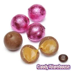 Palmer Foiled Caramel Filled Chocolate Candy Balls - Hot Pink: 5LB Bag -Best Candy Store palmer foiled caramel filled chocolate candy balls hot pink 5lb bag candy warehouse 3 1fac5f8f 59c1 43ba b3a7 a2df20868553