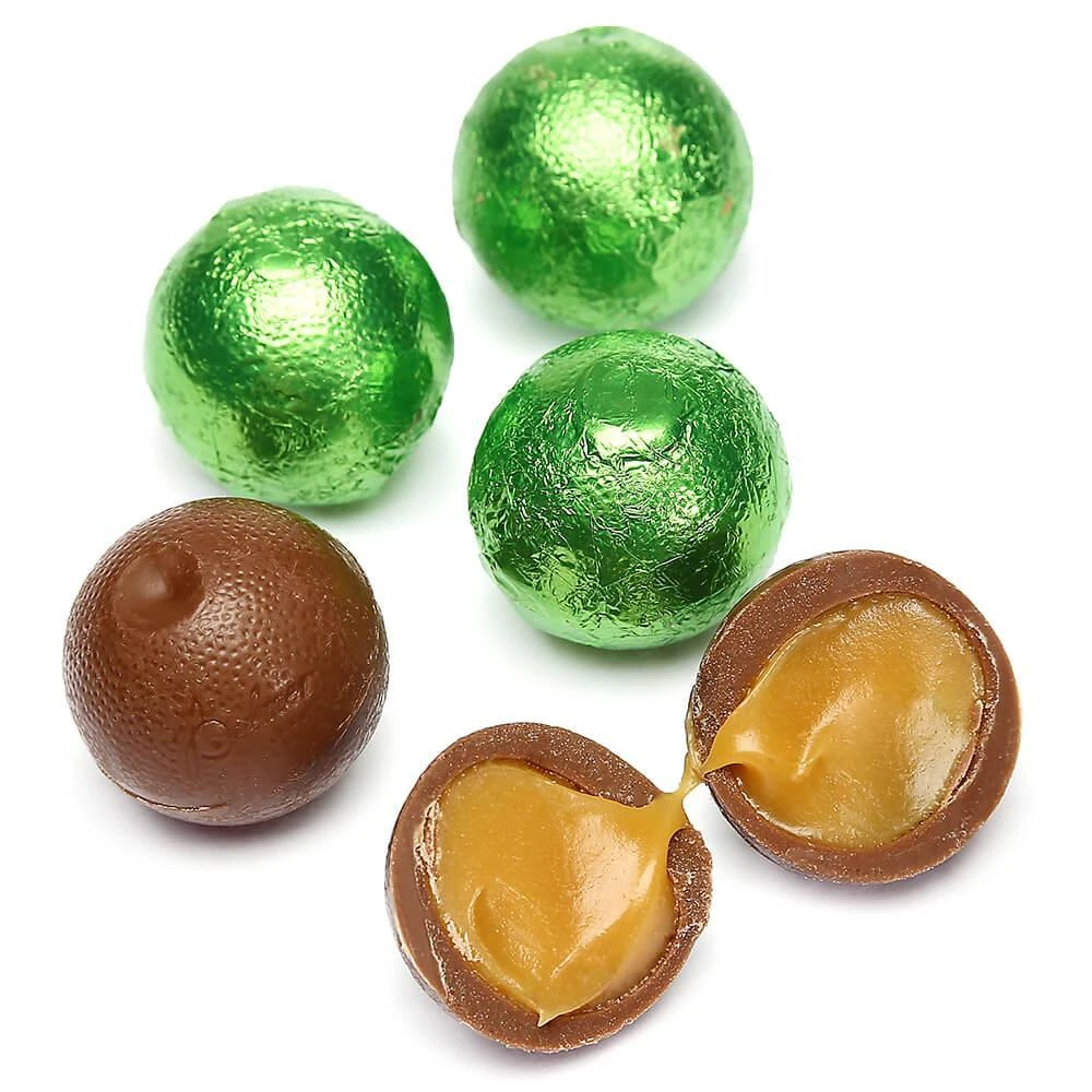 Palmer Foiled Caramel Filled Chocolate Candy Balls - Kiwi Green: 5LB Bag 1 Palmer Foiled Caramel Filled Chocolate Candy Balls - Kiwi Green: 5LB Bag
