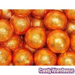 Palmer Foiled Caramel Filled Chocolate Candy Balls - Orange: 5LB Bag -Best Candy Store palmer foiled caramel filled chocolate candy balls orange 5lb bag candy warehouse 3