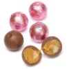 Palmer Foiled Caramel Filled Chocolate Candy Balls - Pink: 5LB Bag