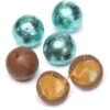 Palmer Foiled Caramel Filled Chocolate Candy Balls - Robin Egg Blue: 5LB Bag