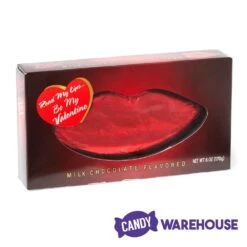 Palmer Red Foiled Giant Milk Chocolate Lips In Gift Box -Best Candy Store palmer red foiled giant milk chocolate lips in gift box candy warehouse 3