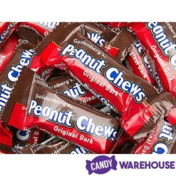 Peanut Chews Mini Size Candy Bars - Original Dark: 100-Piece Box -Best Candy Store peanut chews mini size candy bars original dark 100 piece box candy warehouse 3