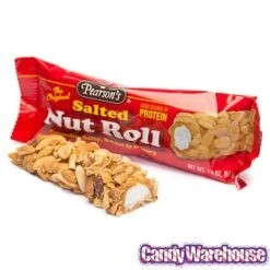 Pearson's Salted Nut Roll Candy Bars: 24-Piece Box -Best Candy Store pearson s salted nut roll candy bars 24 piece box candy warehouse 4