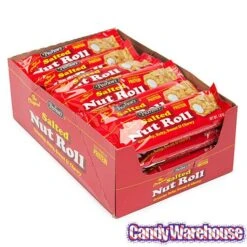 Pearson's Salted Nut Roll Candy Bars: 24-Piece Box -Best Candy Store pearson s salted nut roll candy bars 24 piece box candy warehouse 6