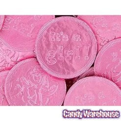 Pink Foiled Baby Girl Milk Chocolate Coins: 1LB Bag -Best Candy Store pink foiled baby girl milk chocolate coins 1lb bag candy warehouse 4 67df0afb bc07 4d8e 9251 734fa6fe60db