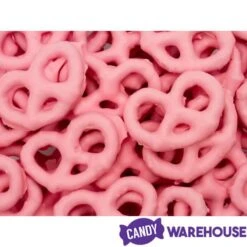 Pink Yogurt Covered Mini Pretzels: 9-Ounce Tub -Best Candy Store pink yogurt covered mini pretzels 9 ounce tub candy warehouse 4