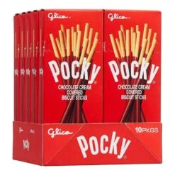 Pocky - Chocolate Cream Covered Biscuit Sticks Packs: 10-Piece Box 7 Pocky - Chocolate Cream Covered Biscuit Sticks Packs: 10-Piece Box -Best Candy Store pocky chocolate cream covered biscuit sticks packs 10 piece box candy warehouse 4