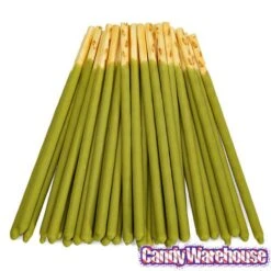 Pocky - Green Tea Cream Covered Biscuit Sticks Packs: 10-Piece Box -Best Candy Store pocky green tea cream covered biscuit sticks packs 10 piece box candy warehouse 4