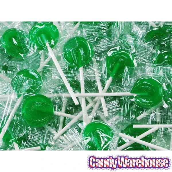 Primrose Green Lime Lollipops: 5LB Bag 2 Primrose Green Lime Lollipops: 5LB Bag - Image 2