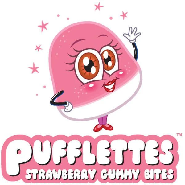 Pufflettes Gummy Bites - Strawberry: 1KG Bag 2 Pufflettes Gummy Bites - Strawberry: 1KG Bag - Image 2