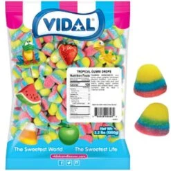 Pufflettes Gummy Bites - Tropical Rainbow: 1KG Bag -Best Candy Store pufflettes gummy bites tropical rainbow 1kg bag candy warehouse 5