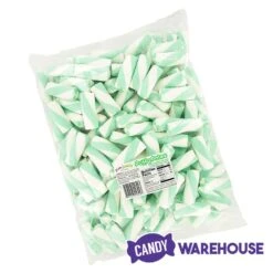 Puffy Poles Jumbo Marshmallow Twists - Teal: 1KG Bag -Best Candy Store puffy poles jumbo marshmallow twists teal 1kg bag candy warehouse 3