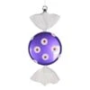 Purple And White Polka Dot Candy Ornament - 13 Inch