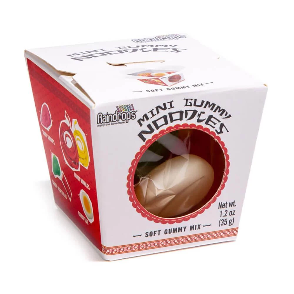 Raindrops Mini Gummy Noodles: 12 Piece Box 1 Raindrops Mini Gummy Noodles: 12 Piece Box