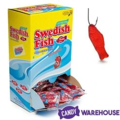 Red Swedish Fish Candy - Wrapped: 240-Piece Box -Best Candy Store red swedish fish candy wrapped 240 piece box candy warehouse 5 75e9a589 83e8 45fb acdc b300dfdfdba8