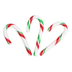 Red, White, And Green Peppermint Mini Candy Canes: 200-Piece Tub