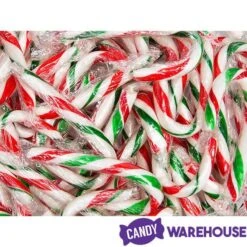 Red, White, And Green Peppermint Mini Candy Canes: 200-Piece Tub -Best Candy Store red white and green peppermint mini candy canes 200 piece tub candy warehouse 4 92969acc 8d50 473d 80de c8674d29cf81