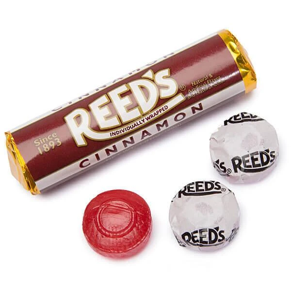 Reed's Hard Candy Rolls - Cinnamon: 24-Piece Box 1 Reed's Hard Candy Rolls - Cinnamon: 24-Piece Box