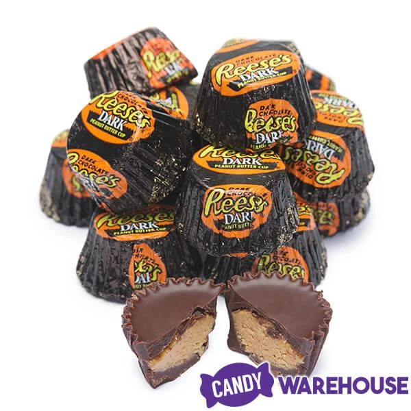Reese's Dark Chocolate Peanut Butter Cups Miniatures: 10.2-Ounce Bag 2 Reese's Dark Chocolate Peanut Butter Cups Miniatures: 10.2-Ounce Bag - Image 2