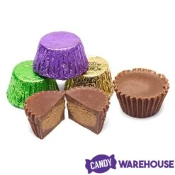 Reese's Peanut Butter Cups Color Combo - Purple, Green And Gold: 600-Piece Box -Best Candy Store reese s peanut butter cups color combo purple green and gold 600 piece box candy warehouse 3