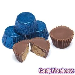 Reese's Peanut Butter Cups Miniatures - Dark Blue: 200-Piece Bag -Best Candy Store reese s peanut butter cups miniatures dark blue 200 piece bag candy warehouse 3