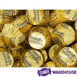Reese's Peanut Butter Cups Miniatures - Gold: 200-Piece Bag -Best Candy Store reese s peanut butter cups miniatures gold 200 piece bag candy warehouse 6