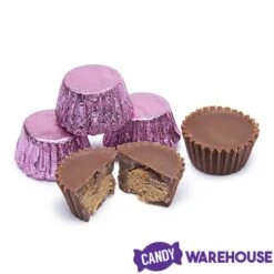 Reese's Peanut Butter Cups Miniatures - Pink: 200-Piece Bag -Best Candy Store reese s peanut butter cups miniatures pink 200 piece bag candy warehouse 6