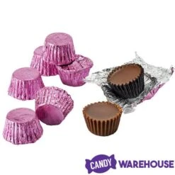Reese's Peanut Butter Cups Miniatures - Pink: 200-Piece Bag -Best Candy Store reese s peanut butter cups miniatures pink 200 piece bag candy warehouse 7