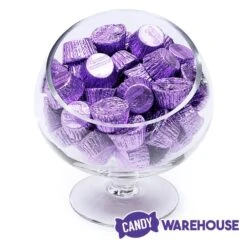 Reese's Peanut Butter Cups Miniatures - Purple: 200-Piece Bag -Best Candy Store reese s peanut butter cups miniatures purple 200 piece bag candy warehouse 4