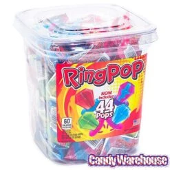 Ring Pop Assorted Candy: 44-Piece Tub -Best Candy Store ring pop assorted candy 44 piece tub candy warehouse 3