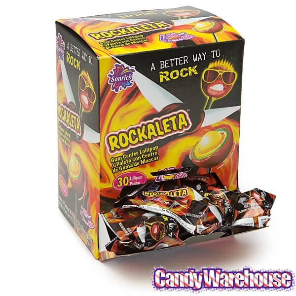 Rockaleta Gum Centered Chili Lollipops: 30-Piece Display 3 Rockaleta Gum Centered Chili Lollipops: 30-Piece Display - Image 3