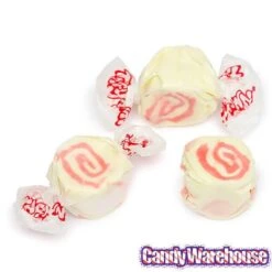 Salt Water Taffy - Strawberry Cheesecake: 2.5LB Bag -Best Candy Store salt water taffy strawberry cheesecake 2 5lb bag candy warehouse 3