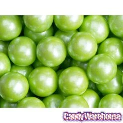 Shimmer Pearl Lime Green 1-Inch Lemon Lime Gumballs: 2LB Bag 6 Shimmer Pearl Lime Green 1-Inch Lemon Lime Gumballs: 2LB Bag -Best Candy Store shimmer pearl lime green 1 inch lemon lime gumballs 2lb bag candy warehouse 3