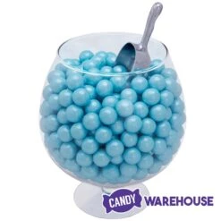 Shimmer Pearl Powder Blue 1-Inch Gumballs: 2LB Bag -Best Candy Store shimmer pearl powder blue 1 inch gumballs 2lb bag candy warehouse 3