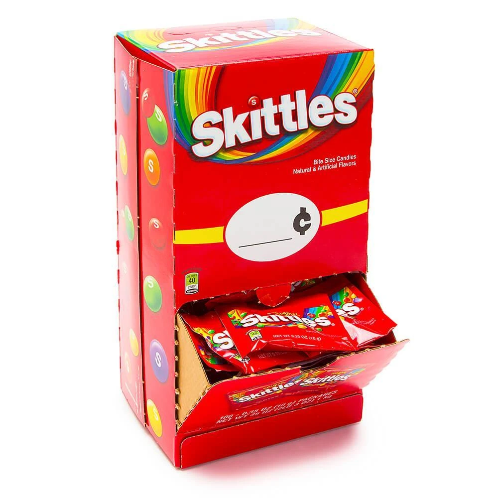 Skittles Candy Fun Size Packs: 100-Piece Box 1 Skittles Candy Fun Size Packs: 100-Piece Box
