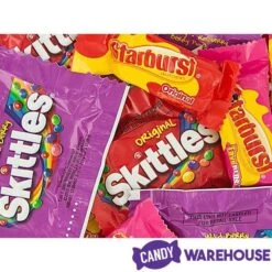 Skittles - Starburst Fun Size Treats: 255-Piece Bag -Best Candy Store skittles starburst fun size treats 255 piece bag candy warehouse 4