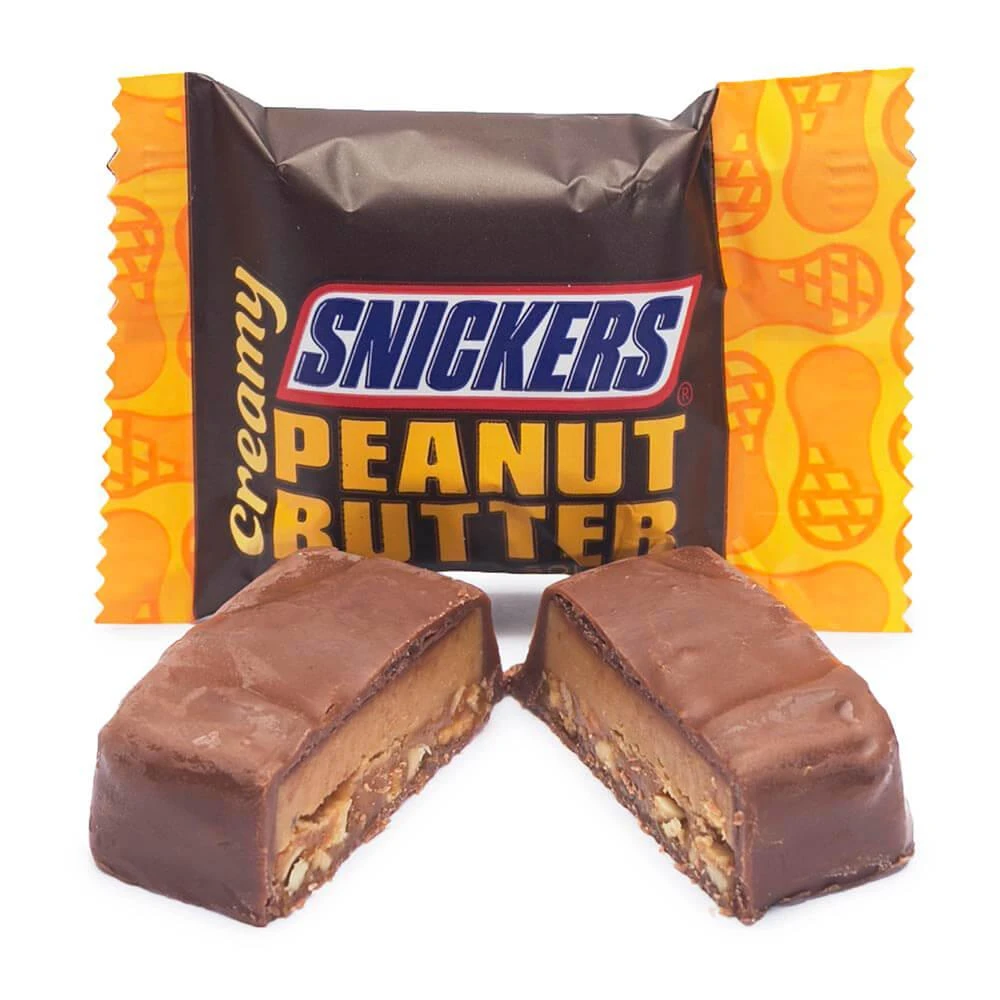 Snickers Creamy Peanut Butter Fun Size Candy Squares: 7.7-Ounce Bag 1 Snickers Creamy Peanut Butter Fun Size Candy Squares: 7.7-Ounce Bag
