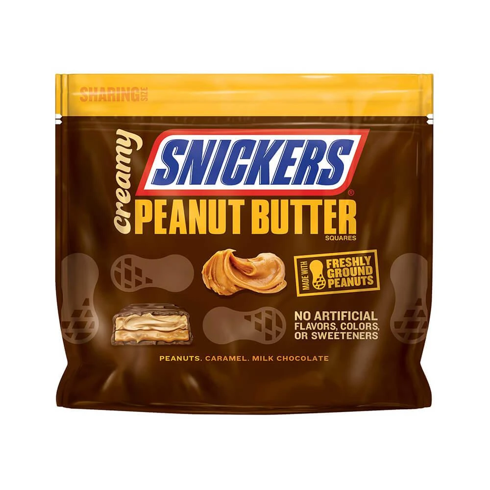 Snickers Creamy Peanut Butter Fun Size Candy Squares: 7.7-Ounce Bag 2 Snickers Creamy Peanut Butter Fun Size Candy Squares: 7.7-Ounce Bag - Image 2