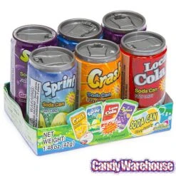 Soda Pop Fizzy Candy Cans Six-Packs: 12-Piece Box -Best Candy Store soda pop fizzy candy cans six packs 12 piece box candy warehouse 4 1f6cf300 465c 4af5 a691 d8981ef25499