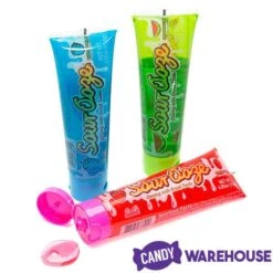 Sour Ooze Tube Liquid Candy Dispensers: 12-Piece Box -Best Candy Store sour ooze tube liquid candy dispensers 12 piece box candy warehouse 3