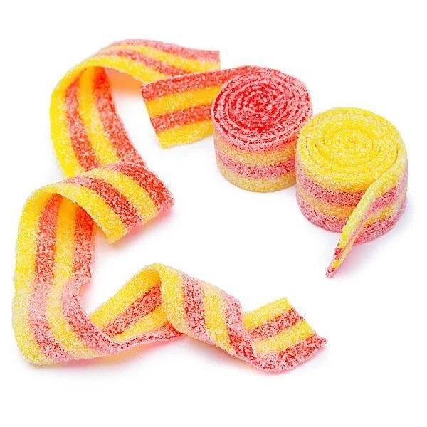 Sour Power Belts Candy - Strawberry-Banana: 3KG Bag 1 Sour Power Belts Candy - Strawberry-Banana: 3KG Bag