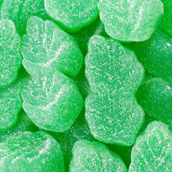Spearmint Jelly Leaves Candy: 5LB Bag 1 Spearmint Jelly Leaves Candy: 5LB Bag