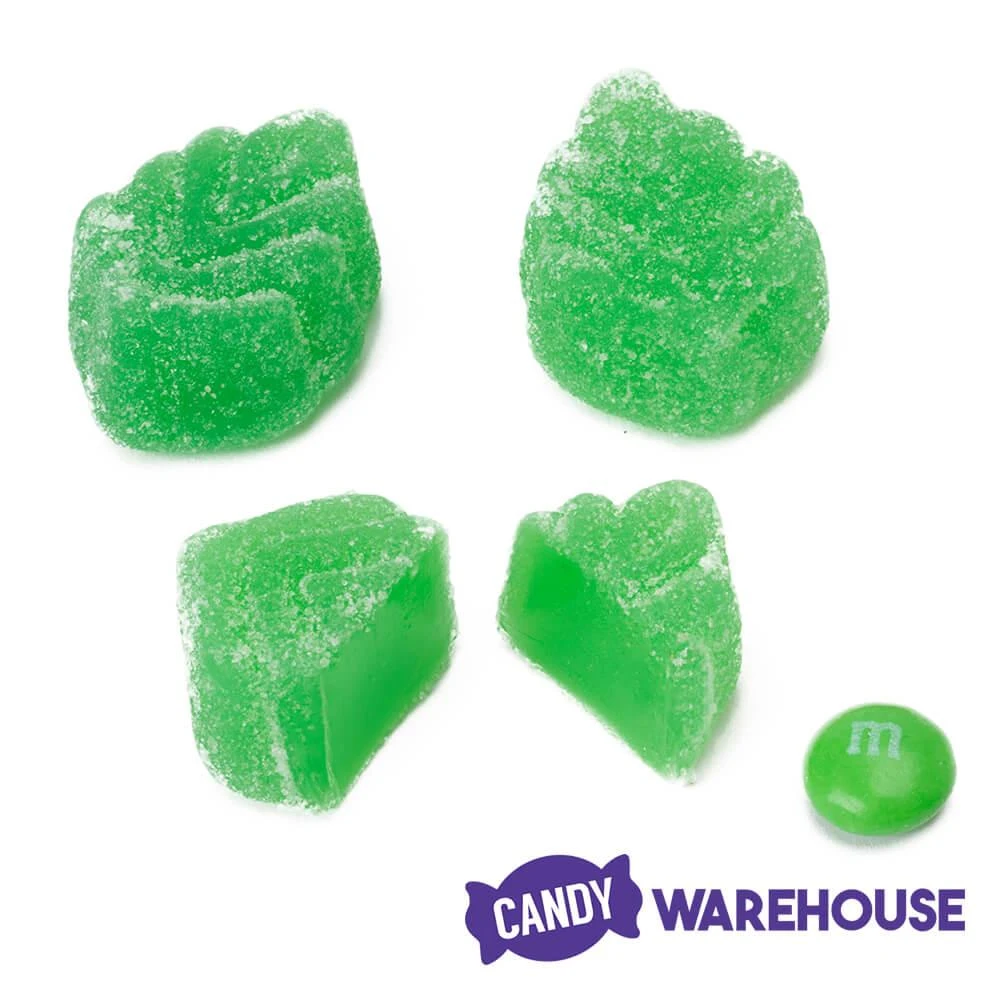 Spearmint Jelly Leaves Candy: 5LB Bag 2 Spearmint Jelly Leaves Candy: 5LB Bag - Image 2